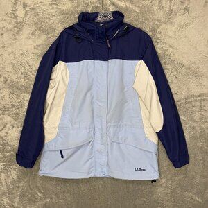 LL Bean Women Colorblock Gorpcore Outdoor Ski Snow Full Zip Hooded Parka Coat PM